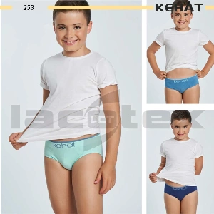 Slip infantil niño algodón Kehat K253 sin costuras 2-pack