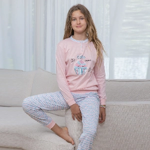 Pijama juvenil niña Muslher MU244001 Punto liso