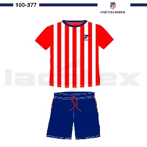 Pijamas interlock Algodón infantil niño Atlético de Madrid 100-377 Primavera-verano