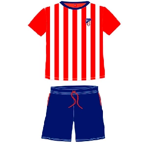 Pijamas interlock Algodón infantil niño Atlético de Madrid 100-377 Primavera-verano