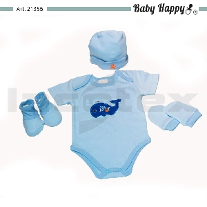 Estuche regalo bebe baby happy 21356 - 4 piezas