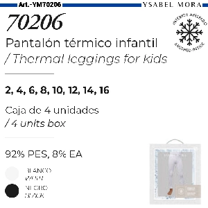 PANTALÓN TÉRMICO INFANTIL YSABEL MORA 70206 - Pantalón infantil - Pantalón  térmico - Pantalón interior