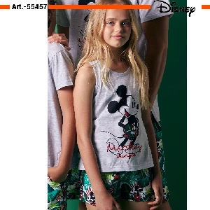 Pijama de niña Disney 55457 de punto vigore primavera-verano