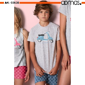 Pijama de niño Admas 55635 de punto primavera-verano