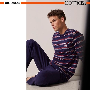 Pijama de hombre Admas 56560 de punto primavera-verano