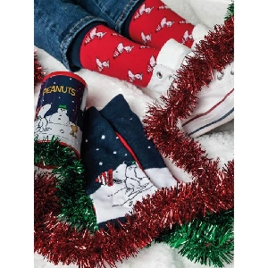 Calcetín hombre Snoopy 21414E Pack de 2 Navidad
