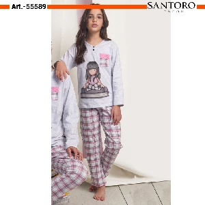 Pijama niña Santoro 55589 punto vigoré otoño-Invierno
