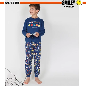 Pijama niño Smiley 55688 otoño-Invierno