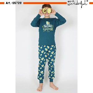 Pijama niño Mr.Wonderful 55728 punto afelpado otoño-Invierno