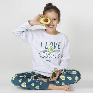 Pijama niña Mr.Wonderful 55744 punto afelpado otoño-Invierno