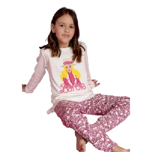 Pijama infantil niña Barbie 62972 Punto Interlock
