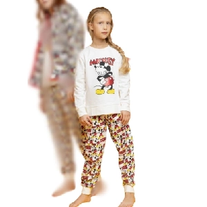 Pijama infantil niña Mickey 63261 Punto Felpa
