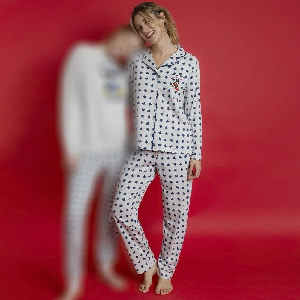 Pijama mujer Mickey y Minnie 63310 Abierto Interlock