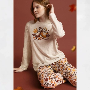 Pijama mujer Chip y Chop 63317 Interlock