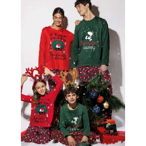 Pijama mujer Snoopy 63344 De punto Navidad
