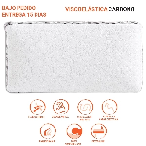 Almohada viscoelástica y carbono Zen.  Almozen