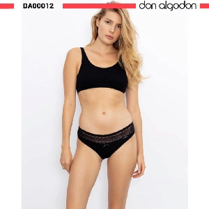 Braga bikini mujer midi Don algodón 0012 Pack de 2