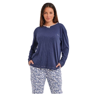 Pijama Mujer Don algodón DA25W405 interlock canalé