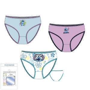 Braga infantil niña Stitch Sun City EX3009 6 Tripacks