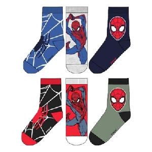 Calcetín infantil Spiderman HY06038 Pack de 6 tripacks
