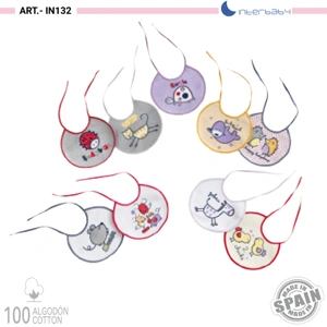 Babero bebe interbaby IN129 plastificado