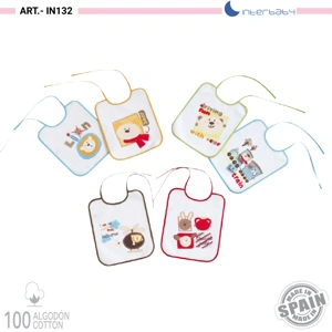 Babero bebe interbaby IN133 plastificado