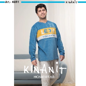 Pijama hombre KinaNit KN691 otoño-invierno Tundosado