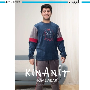 Pijama hombre KinaNit KN692 otoño-invierno Tundosado