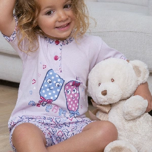 Pijama infantil niña Muslher MU242012 Punto liso