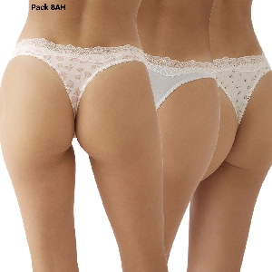 Tanga mujer Promise PC1014 Pack de 3 fantasía