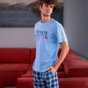 Pijama hombre Privata PV26301 Punto liso