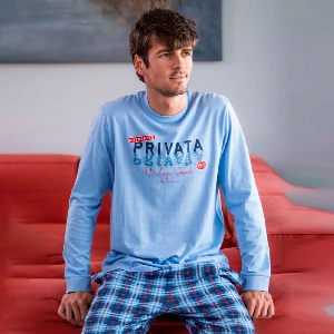 Pijama hombre Privata PV26302 Punto liso