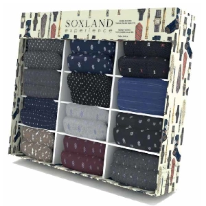 Calcetín hombre Soxland 2025EXPO1 Expositor de 24