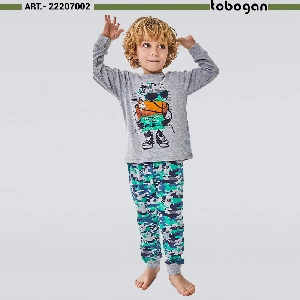 Pijama infantil niño Tobogan 22207002 Otoño-invierno Interlock