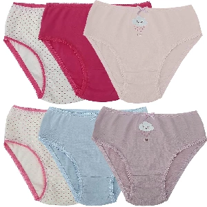 Braga infantil niña Unco Algodon Lycra 8023 3-pack