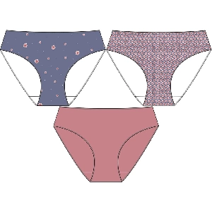 Braga mujer Waterlemon 221 Pack de 3 Midi