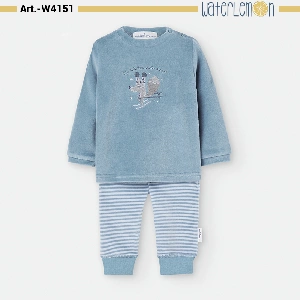 Pijama bebe/infantil niño Waterlemon WAT4151 Otoño-Invierno Terciopelo