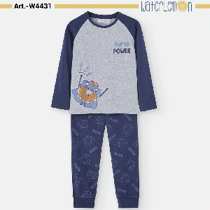 Pijama infantil niño Waterlemon WAT4431 Otoño-Invierno Algodón