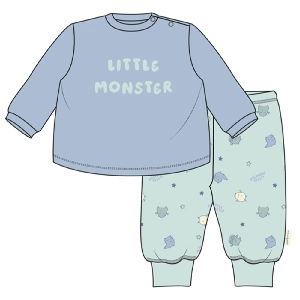 Pijama infantil Waterlemon 7011