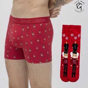 Pack Bóxer+Calcetín hombre Ysabel Mora 20433 Navidad
