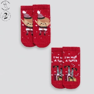 Calcetín bebe Ysabel Mora 52876 Navidad Pack de 2