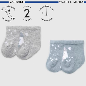 Calcetín bebe Ysabel Mora 62153 Otoño-invierno 6 Packs de 2 recién nacido