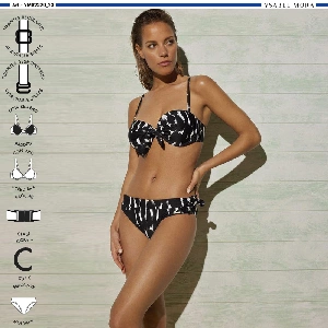 Bikini mujer Ysabel Mora YM82220 Copa C Bandeau